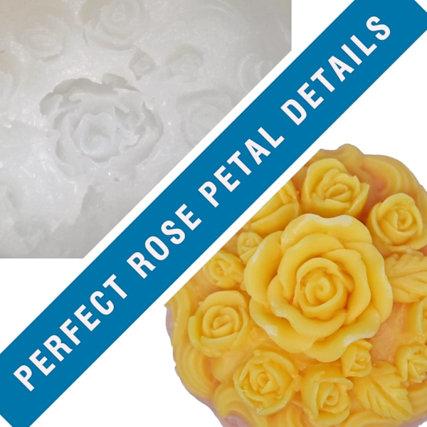 Formar för ljustillverkning, Roses 3D silikonsojavax