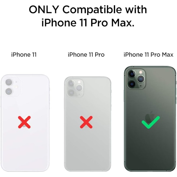 Ultra Hybrid Skal Designat för iPhone 11 Pro Max (2019) - Kristallklart Kristallklart