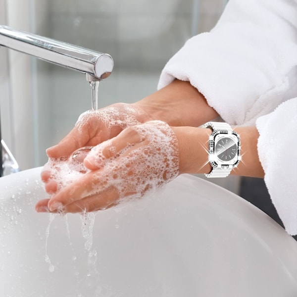 2 i 1 Bling vattentätt fodral för iWatch Series 6