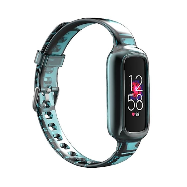 For Fitbit Luxe silikone integreret urrem QWF Green