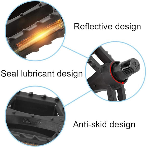 Skridsikre cykelpedaler til børnecykler