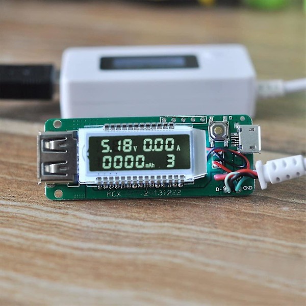 1. USB-strømmåler Ström Spændingstester Multimeter, USB-oplader Strøm Spænding Kapacitetsdetektor til computertelefon Power Bank