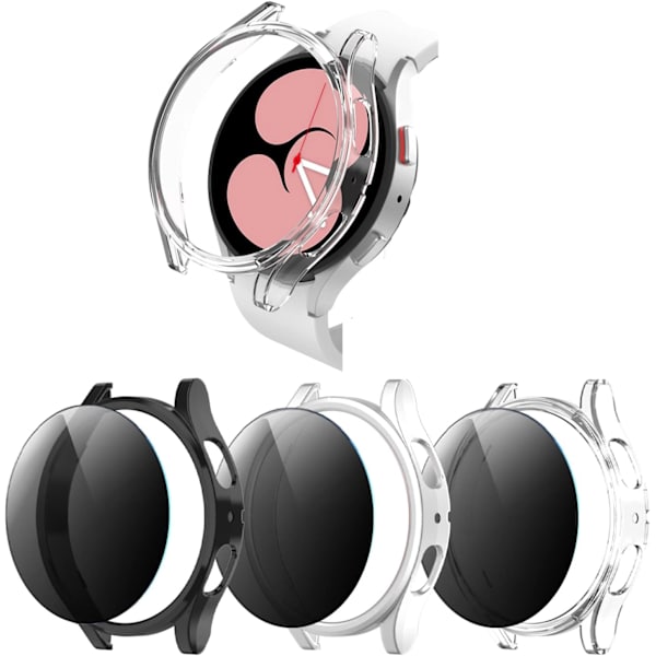 [3+3 Pakke] Privacy Screen Protector Case til Samsung Galaxy Watch 5