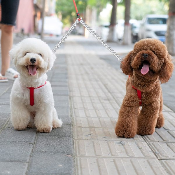 Metal Dobbelt Hundekobbel Kobler