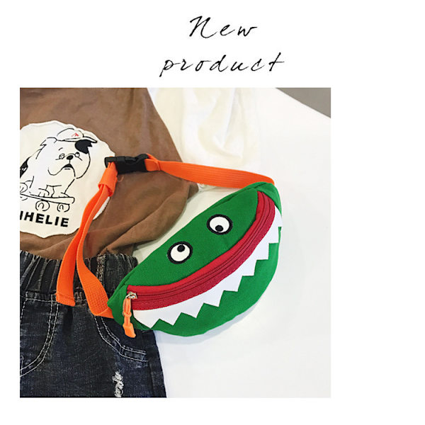 Små Bumbag för Barn, Bumbag Midjeväska Kanin Bumbag Regnbåge Bumbag Glitter Bumbag med Justerbart Bälte green