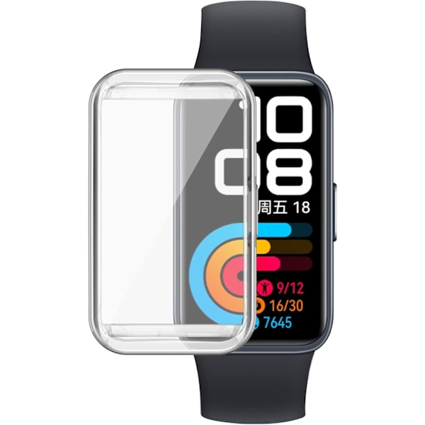 3 kpl Näytönsuoja Yhteensopiva Huawei Band 10 9 8 Kotelon kanssa Naarmuuntunut Pehmeä Täysi Suoja (Musta+Kirkas+Pinkki) Musta+Kirkas+Pinkki
