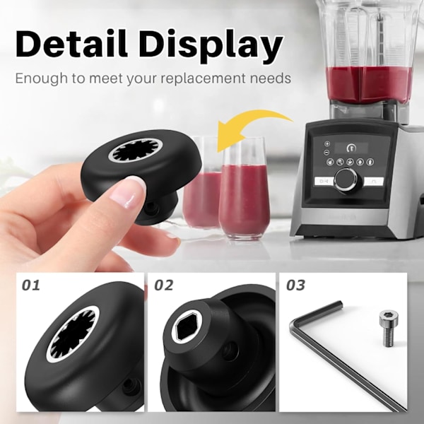 Drivhylsutbyte för Vitamix, 891 802 Blender-delar