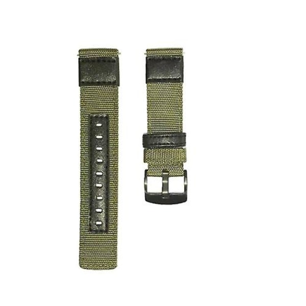 Til Garmin Move Style 20mm Lærred Slidstærkt Rem BPM Green