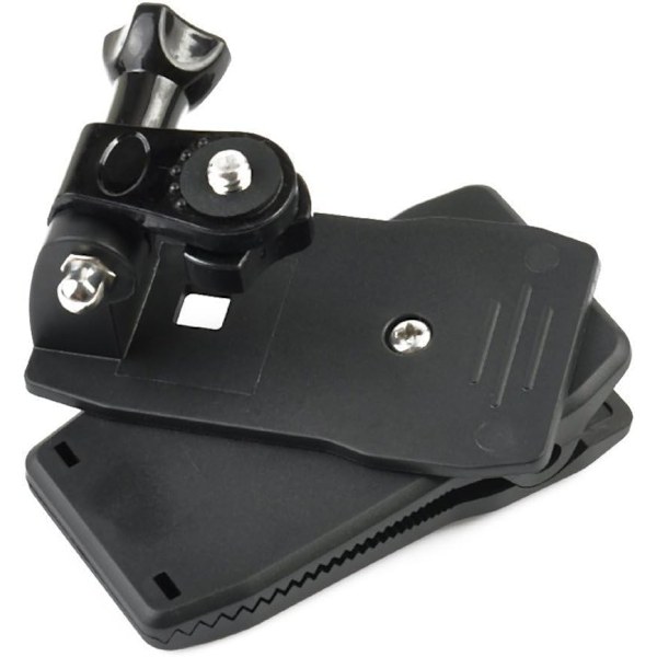 Ryggsäckshatt Rec-Mounts Clip Snabbklämma Fäste - 360 Graders Rotationsfäste för Actionkameror