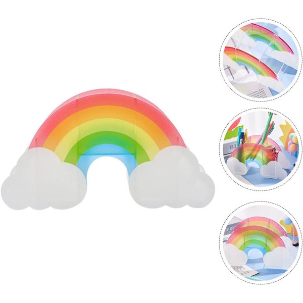 Mkeup Brush Holder Mkeup Brush Holder 2 PCS Rinbow n Holder crylic n Holder crylic n Holder Desk Rinbow ncil Holder crylic Cute Assorted