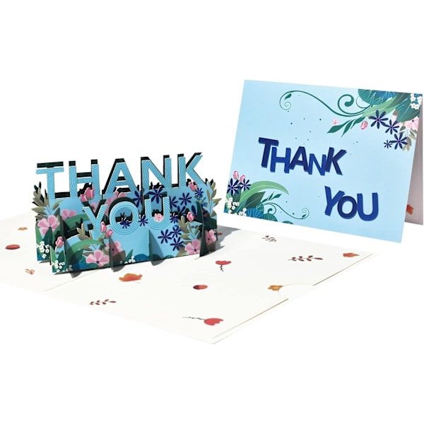 Magiske maur pop-up takk-kort - 3D Thanksgiving pop-up gratulasjonskort
