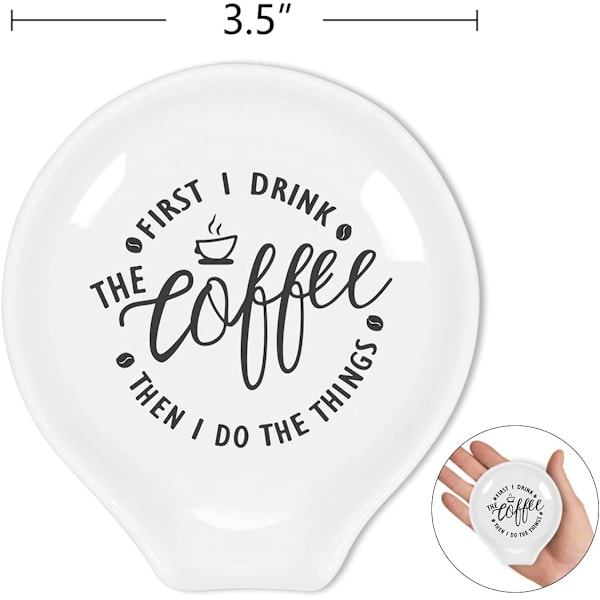 Rolig kaffecitat Först dricker jag kaffet sen gör jag sakerna