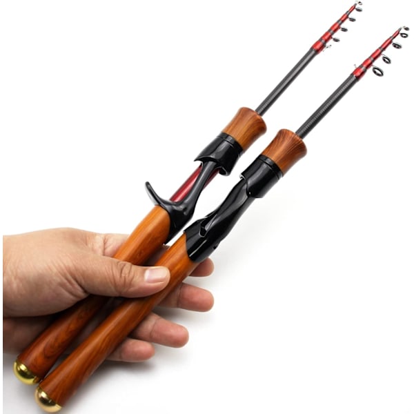 1,68 m 1,85 m Fickstång Kol Mini Ultralätt Teleskopisk Fiske Spö UL Långsam Gjutning Spinnande Bete Spö Test 1-5g Stream Små Fisk Spö (Färg :