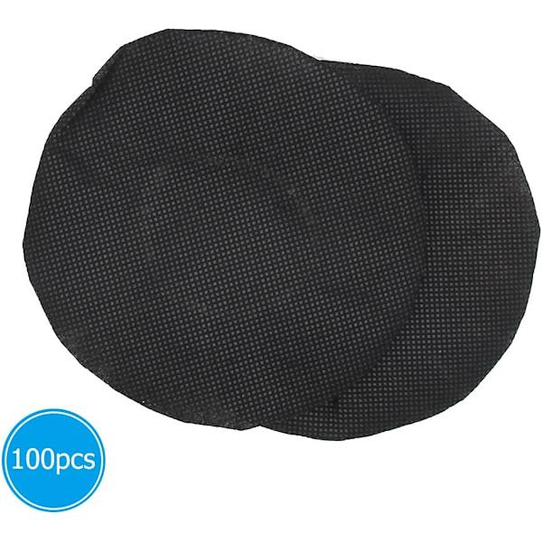 100 st svart non-woven sanitära hörlurar cover