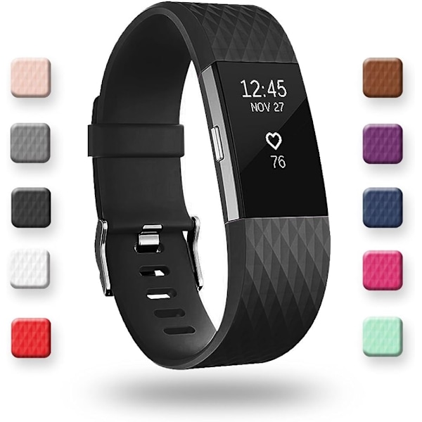 Justerbar udskiftningsrem til sportsrem til Fitbit Charge 2