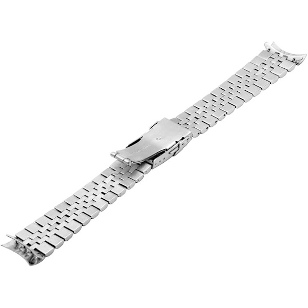 Rostfritt stål böjda ändar avsmalnande 20/22/23/24/Metall klockarmband