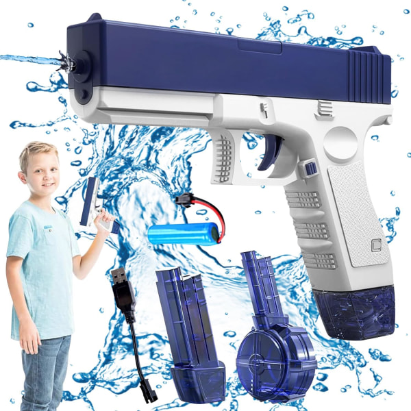Elektrisk vandpistol, 25-32 ft elektrisk vandpistol størrelsesområde, 434cc + 58cc elektrisk vandpistol til børn og voksne med