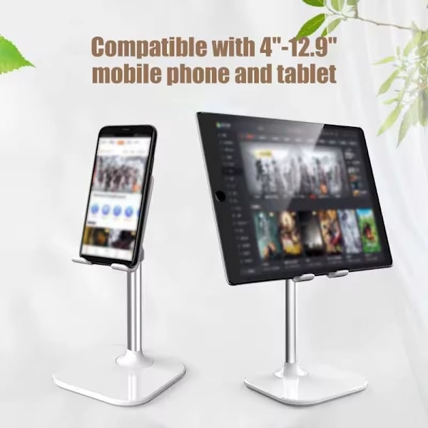 Mobiltelefonhållare Justerbar för Skrivbord för alla Smartphones, iPhones 16; 16pro max Androids Tablets perfekt för Tonåringar Barn Vuxna; Ergonomisk Flexi