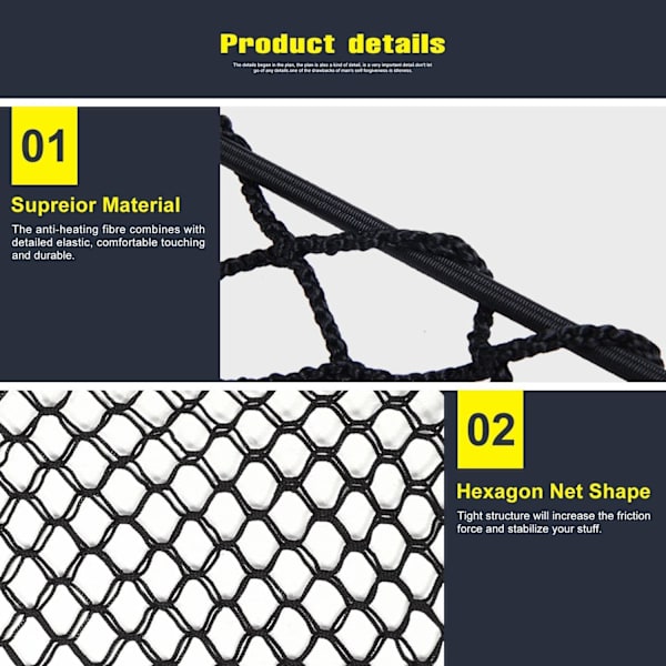 Bilbagagenet, Bilbagagenet 90X40Cm Nylon Bagagenet