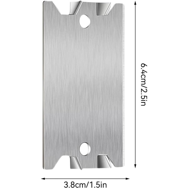 Anti-søm beskyttelsesplade - Metal kabelbeskyttelsesplade, 1,5 x 2,5 tommer sikkerhedssømsplade med spidse pigge, Anti-søm beskyttelsesplade skjold, Søm