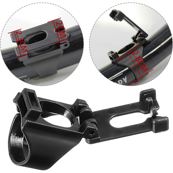 6 stk. Sort Snorkel Clip - Universal Snorkel Holder Clip til dykning