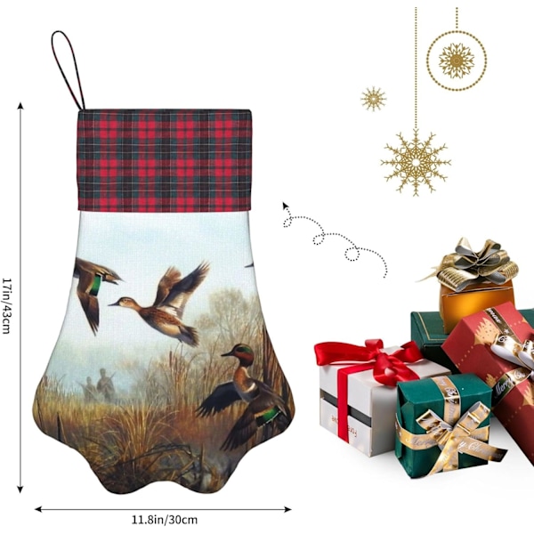 Jakt Flygande Vild Tryckt Hund Tass Julstrumpa Julgran Ornament Julgran Hängande Jagd Fliegende Vildnis One Size Jagd F