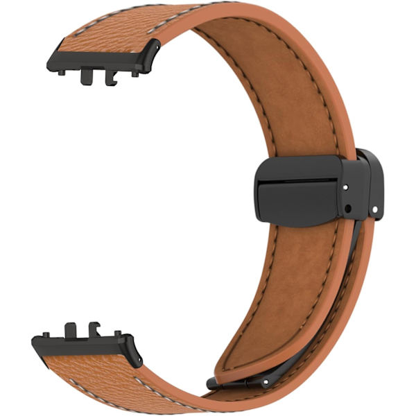 Reservedeler i skinn til Galaxy Fit 3, magnetisk foldespenne, klassisk reservearmbånd i ekte skinn