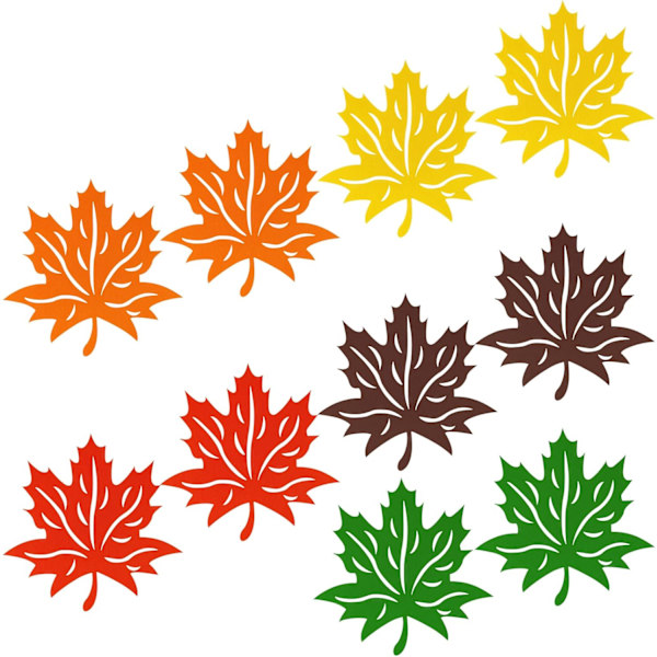 Fall Maple Leaf bordstabletter (10 st) - Halkfria bordsunderlägg