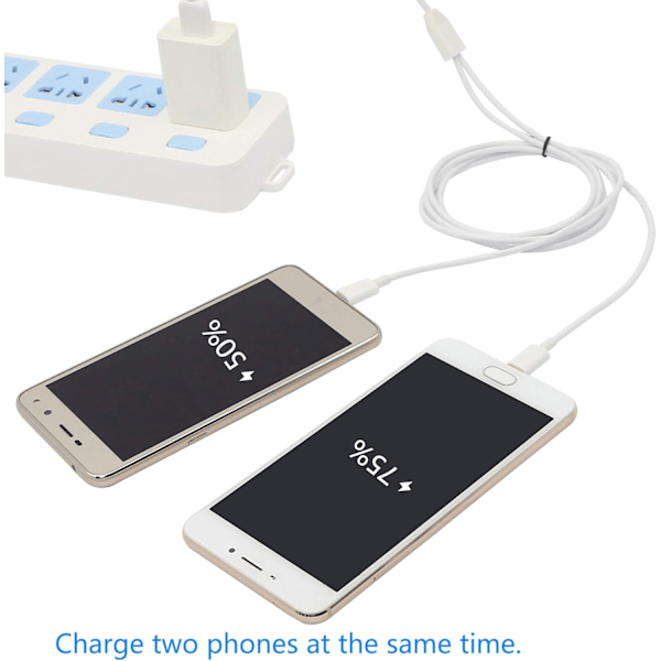 3Ft USB 2.0 Typ A Hane Till 2 Micro USB Hane Splitter Y Data