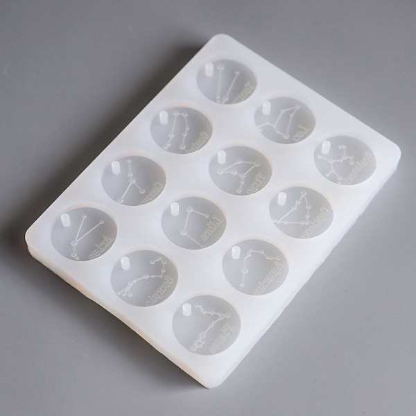 Tolv stjärntecken liten cirkel tecken form DIY aromaterapi tabletter