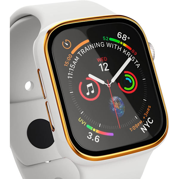 [2-pack] Kompatibel med Apple Watch 42 mm fodral, full täckande stötfångare
