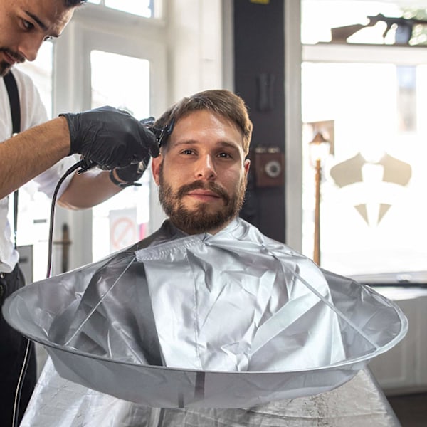 Hårklippende kappe, sammenklappelig paraply Barber Cape, vandtæt