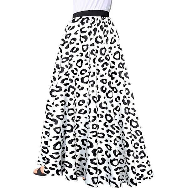 Kvinners Chiffon Mopping Gulvlengde Stor Hem Solid Strand Høy Midje Maxi Skjørt