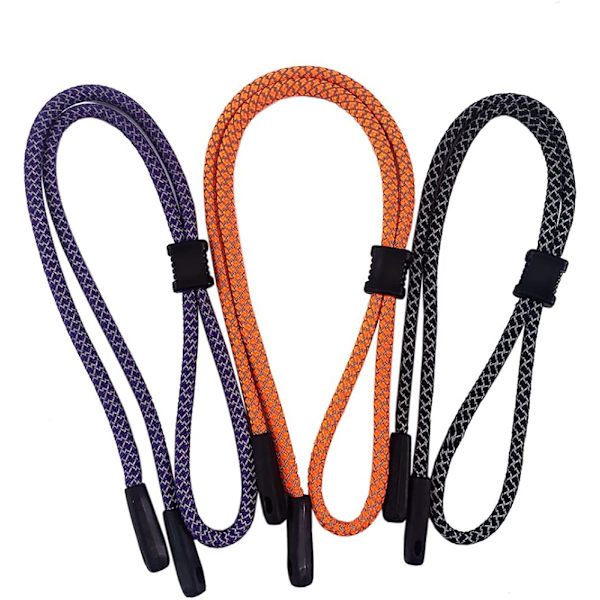 Brillerem Stropp Universal Passform Briller Lanyard 3PCS Reflekterende