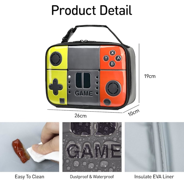 Pojkar Lunchbox Barnspel Lunchväska Isolerad Lunchbox Läderspel