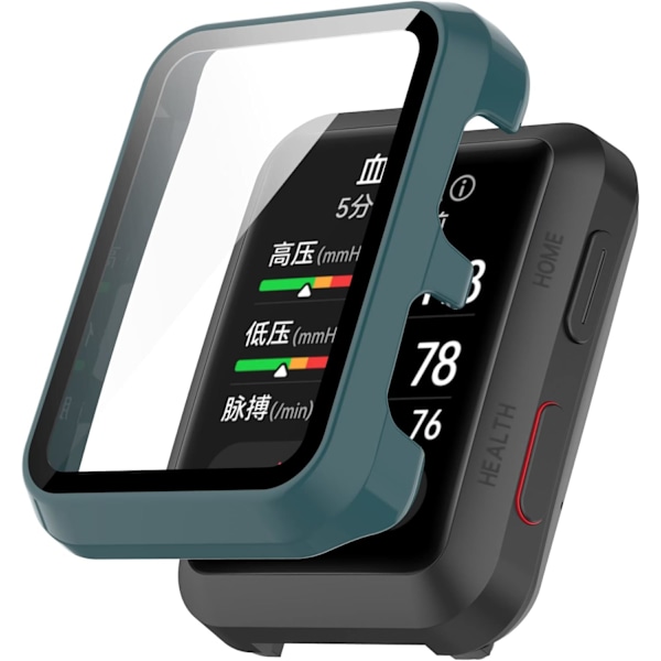 Kova PC-kotelo karkaistulla lasisella näytönsuojalla, yhteensopiva Huawei Watch D:n kanssa, kokonaisvaltainen suojakotelo Huawei Watch D:lle