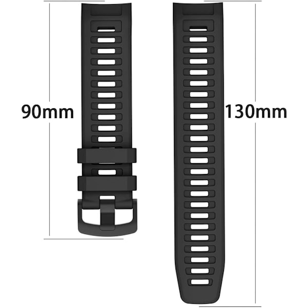 Mjukt silikonband kompatibelt med Garmin Instinct/Instinct