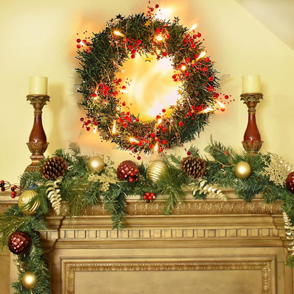 10FT 30 LED Julelys Batteridrevet, 2 Lystilstande Jul