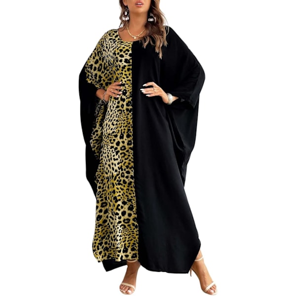 Kvinnors baddräkt Cover Up Etnisk Print Kaftan Strand Maxi Klänningar