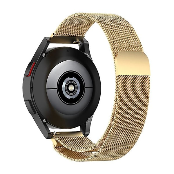 Udskiftningsrem i rustfrit stål, magnetisk Milan-modearmbånd til Samsung Galaxy Watch 3 gold 20mm