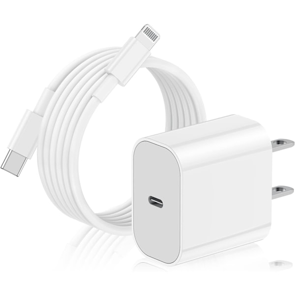 20W snabbladdningsblockadapter. USB C-laddare med Apple