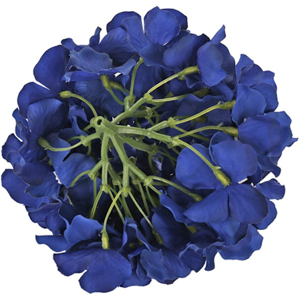 Silke Hortensiahoveder Kunstige Blomsterhoveder med Stilke til Hjem Bryllup