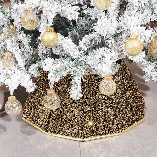 Julgransfot i Sequin, Vikbar Julgransmatta