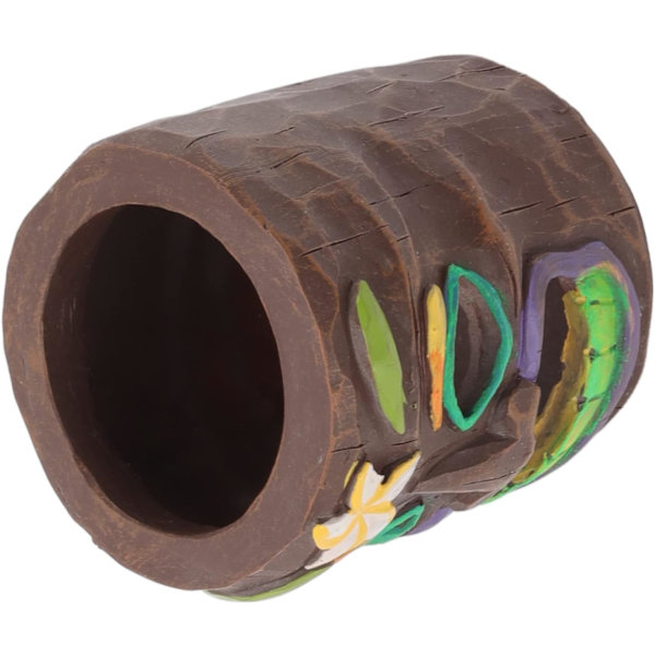 Tiki Totem pennhållare, nyhet fluorescerande harts Tiki Totem pennkopp, Tiki prydnad pennkopp för penna, penna, borste och kontorsmaterial Tiki dekoration Tiki Totem