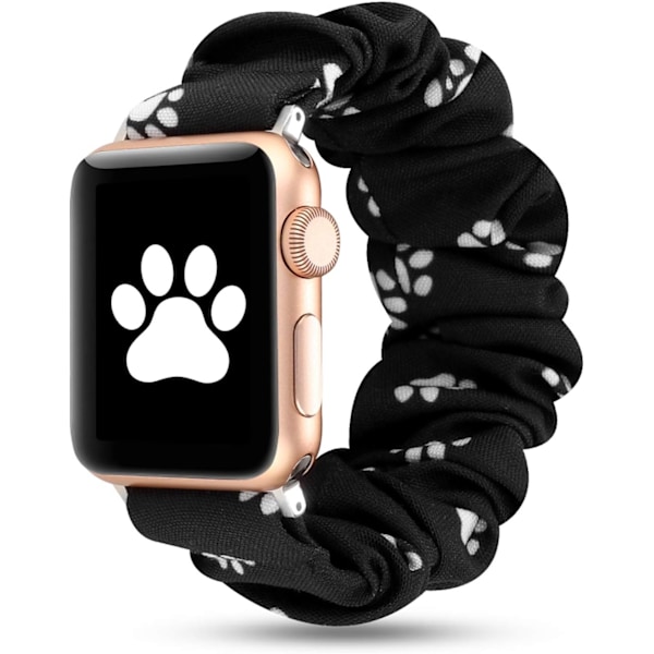 Scrunchie-armbånd for kvinner som er kompatible med Apple Watch-reim 42 mm 44 mm