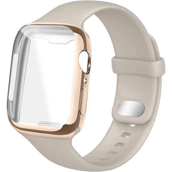 Sportband kompatibelt för Apple Watch Band 45mm 44mm 42mm 41mm 40mm