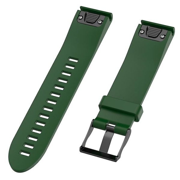 För Garmin Fenix5 22mm Silikon Armband EJR Army Green)