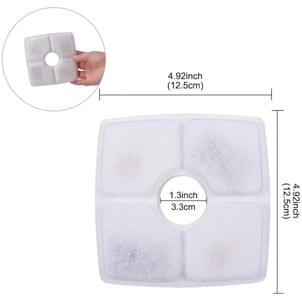 Pet Vann Dispense Filter Element Liten Blomst Firkant