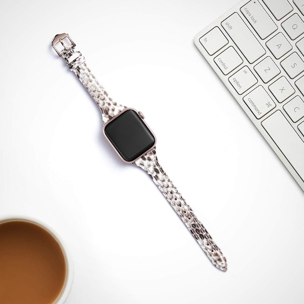 Læderrem Kompatibel med Apple Watch Rem 38mm 40mm