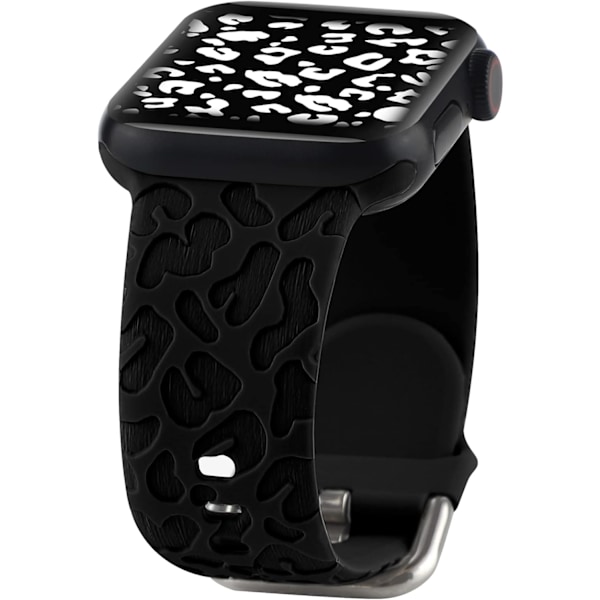 Fancy graverad silikonrem kompatibel med Apple Watch Band 38mm